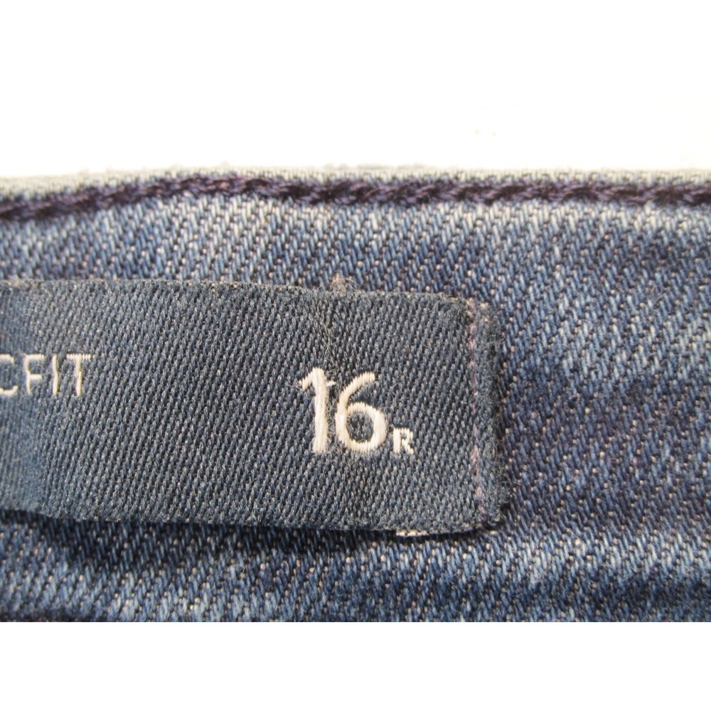 J. JILL Authentic Fit Slim Ankle Jeans Womens 16 Blue Denim Mid Rise Stretch - Picture 8 of 16